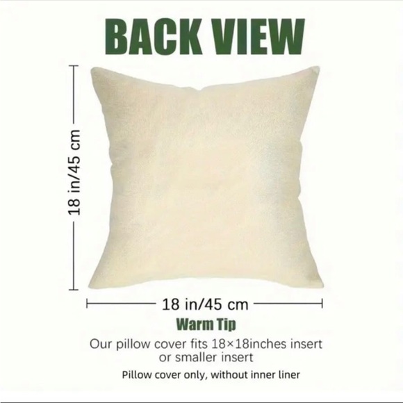 Blue Peacock Feather Christmas Ornament Tassel Pillow Cover w Zipper Closure - Picture 2 of 3